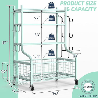PLKOW Dumbbell Rack, Weight Rack for Dumbbells, Home Gym Storage for Dumbbells Kettlebells Yoga Mat