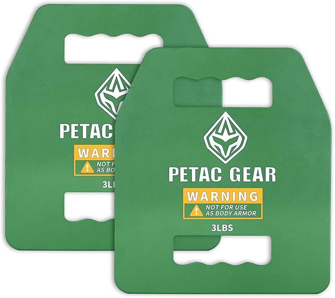 PETAC GEAR Tactical Weights Plates For Weighted Vest For Men Workout,5/10/15/20 LBS Weight Strength
