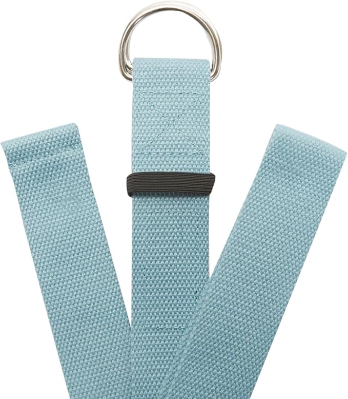 Everyday Yoga Super Strong Strap with Metal D-ring Buckle - Improve Flexibility, Stretching, and