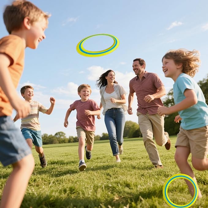 11-inch Flying Ring, 3-Piece Set. A Sports Game for Beach, Backyard, Park, and pet Interaction.