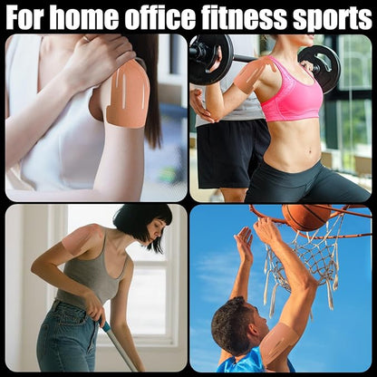 10pcs Shoulder Kinesiology Tapes, Premium Breathable Latex-Free Athletic Muscle Strips Shoulder