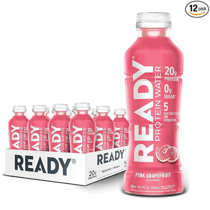 Ready® Protein Water ??20g Whey Protein Isolate, Zero Sugar, Low-Calorie Sports Drink for Hydration