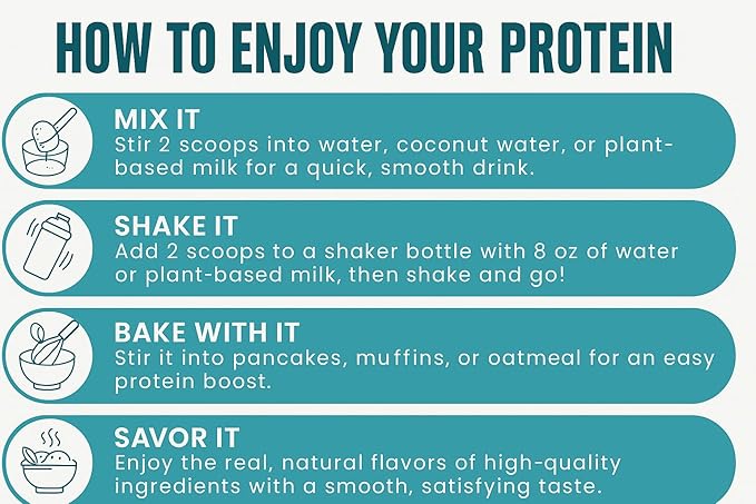 TOZZY Vegan Pea Protein Powder | Plant-Based Protein | Only 5 Simple Ingredients | 20g Protein, 100