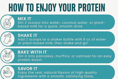 TOZZY Vegan Pea Protein Powder | Plant-Based Protein | Only 5 Simple Ingredients | 20g Protein, 100