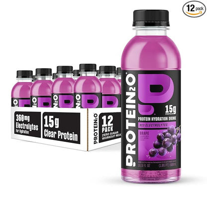 Protein2o Hydration Drink - 2-in-1 Liquid Clear Whey Protein Isolate and Electrolyte Drink - 15g