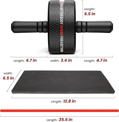 Upgraded Ab Roller Wheel. Abdominal Training Roller for Men/Women, Abdominal Wheels Widened to 3.4