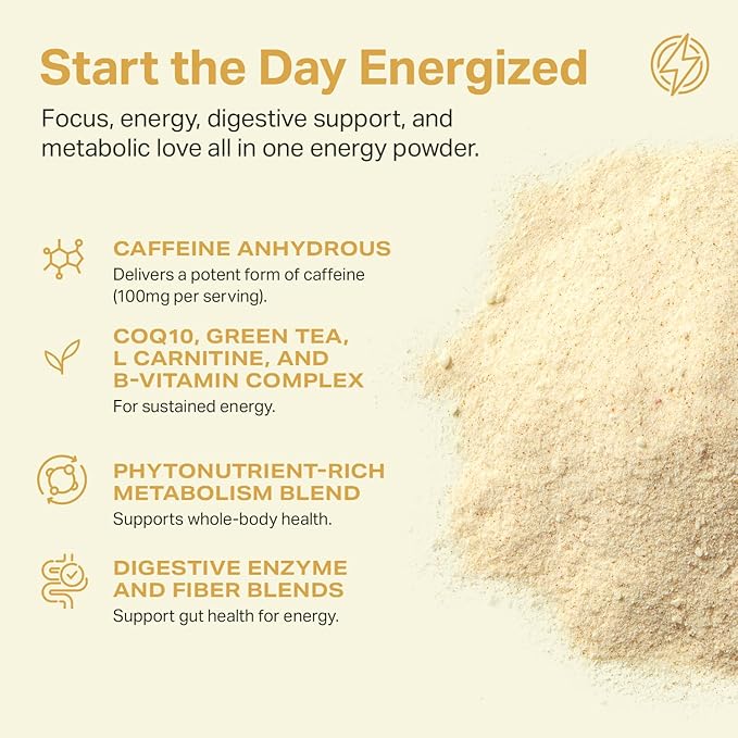 Proper, The Yellows Metabolism and Energy Boost, Sugar Free Energy Drink Powder with 100mg