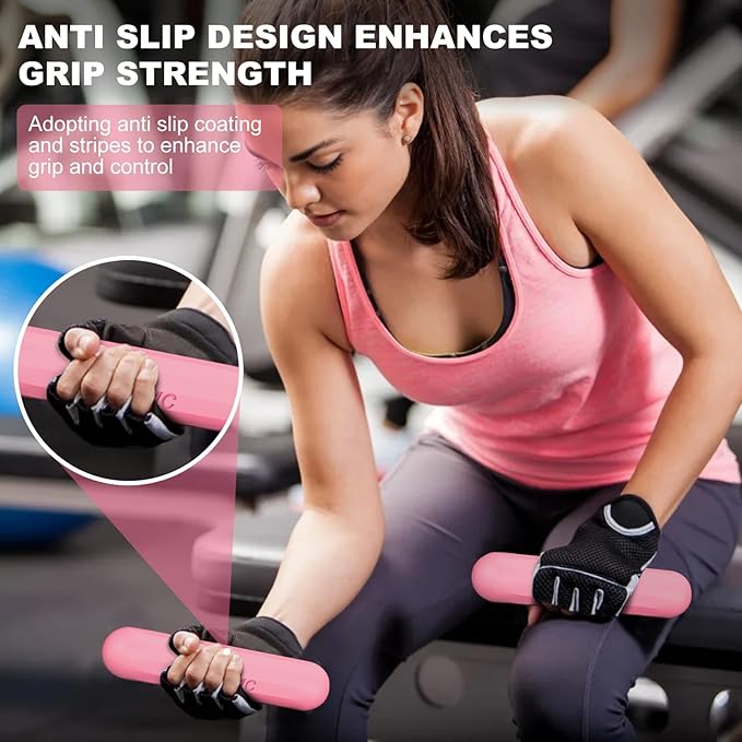 Dumbbell Hand Weight Bars for Women,3lbs Dumbbells Set of 2 or 1pcs Kettlebell Ring for