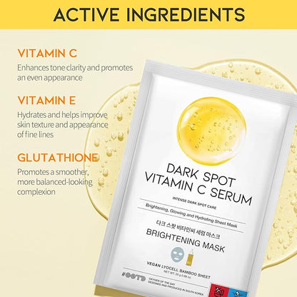#OOTD Vitamin C Revitalizing Hydrating Sheet Mask (10pcs) - Face Mask Korean Skincare Facial Sheet