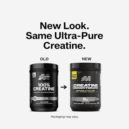 Muscletech Creatine Monohydrate Powder, Platinum Pure - Unflavored Micronized Creatine for Men &