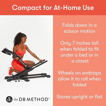 The DB Method Squat Machine, Workout Equipment for Home Gym, Exercise Leg and Glutes, Low Impact