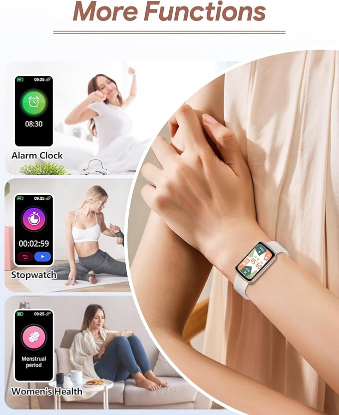 RUIMEN Fitness Tracker, Fitness Watches for Women Men with Heart Rate Monitor Blood Oxygen Sleep