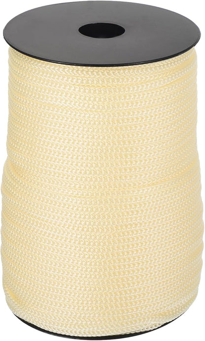 MECCANIXITY 5/32 Inch Polypropylene Rope Braided Ropes, 328ft Camping Rope Hollow Utility Cord for
