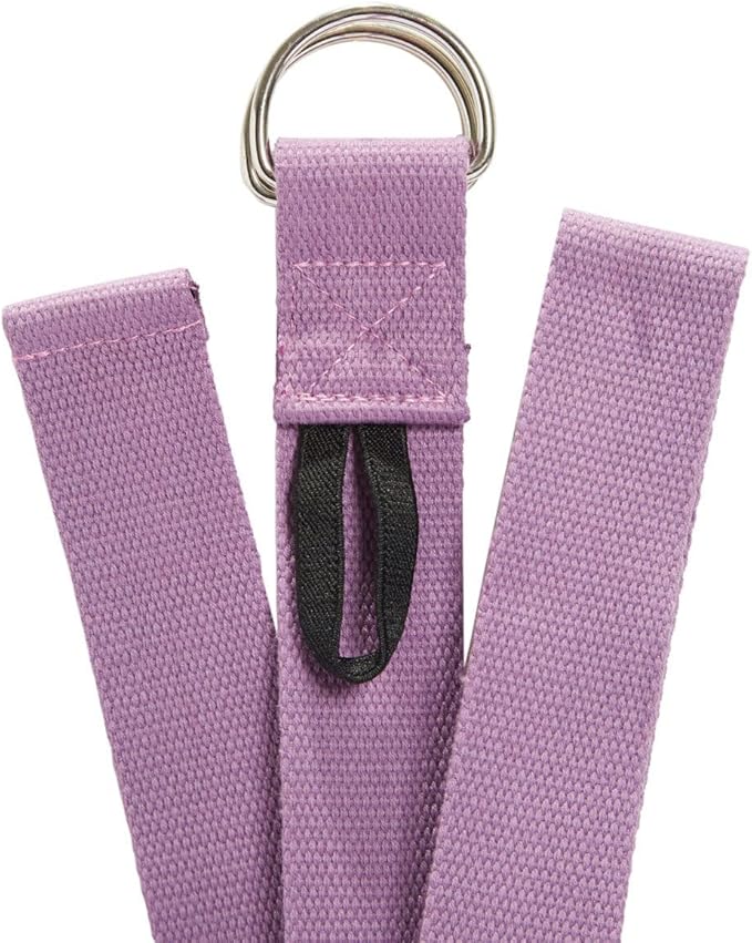 Everyday Yoga Super Strong Strap with Metal D-ring Buckle - Improve Flexibility, Stretching, and