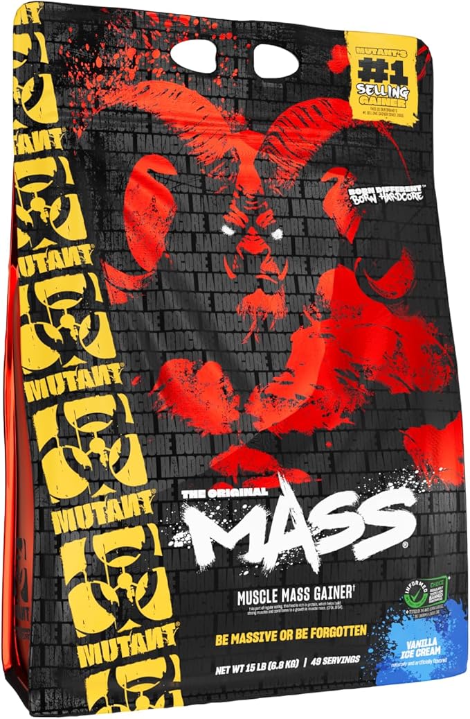 Mutant Mass | Weight Mass Gainer Protein Powder - high Calorie Protein Powder for Muscular Mass