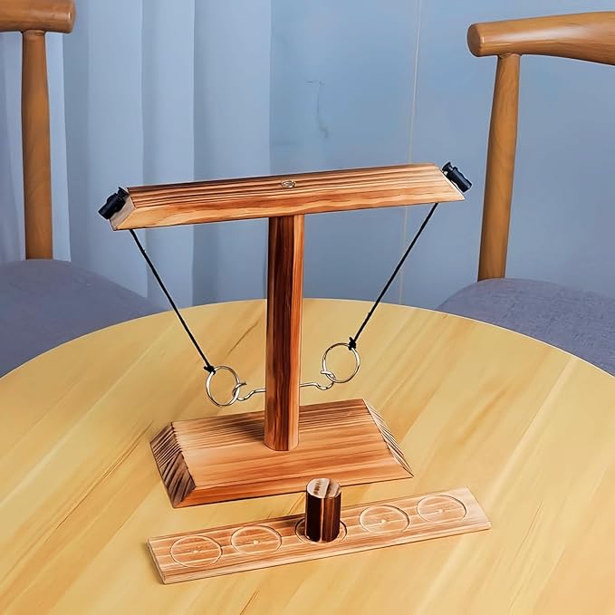 Ring toss Game, Large Base Hook and Ring Game, Hook and Ring Throwing Game for Adults Kids
