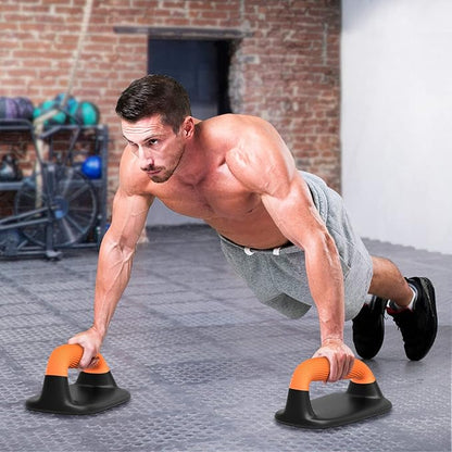 Kipika Push Up Bars, Pushup Stands, Anti-Slip Soft Plastic Push Up Handles, Bottom Anti-Slip Pad