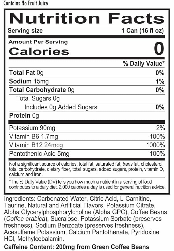 REDCON1 Energy High Performance Drink, Grape Freeze - Zero Sugar Energy Drink with Alpha GPC