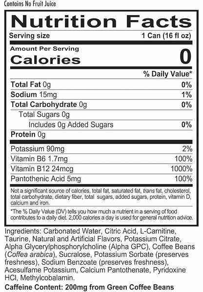 REDCON1 Energy High Performance Drink, Grape Freeze - Zero Sugar Energy Drink with Alpha GPC