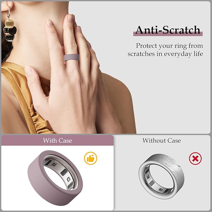 15 Pack Cover Compatible with Oura Ring Gen 4/Gen 3 Horizon/Gen 3 Heritage, Anti-Scratch Silicone