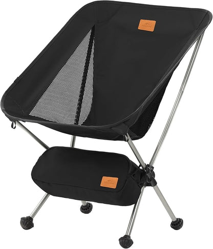 Naturehike YL08 Ultralight Camping Chair, 2.38 LBS Portable Backpacking Chair with Anti-Sinking