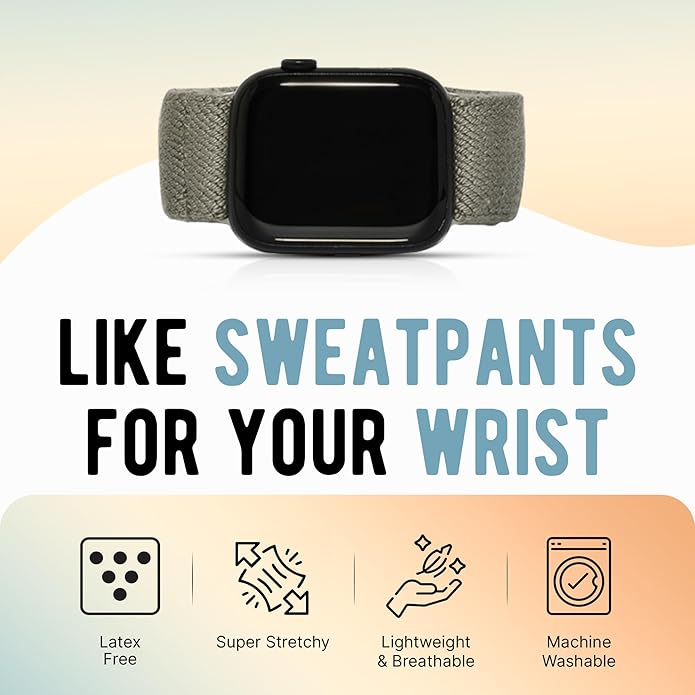 Braxley Bands - Organic Cotton Watch Bands For Women and Men, Compatible With All Apple Watch Sizes