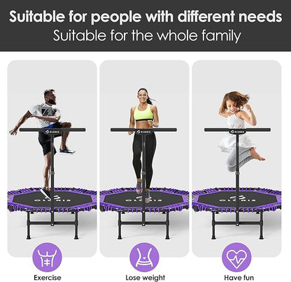 CLORIS 38in/48in Folding Trampoline - Max Load 220lbs / 450lbs Trampoline Rebounder Trampoline for