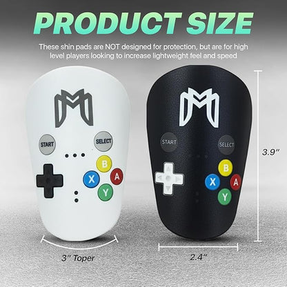 MiniGuards - Mini Shin Guards for Soccer Players - Tiny Shin Pads for Men, Women, Teens - Miniature