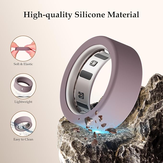 15 Pack Cover Compatible with Oura Ring Gen 4/Gen 3 Horizon/Gen 3 Heritage, Anti-Scratch Silicone