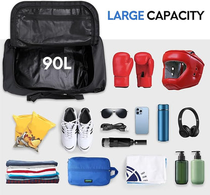 Haimont Gym Duffel Backpack Bag for Men Large Sports Duffle Bags with Backpack Straps for Hiking
