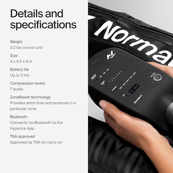 Hyperice Normatec 3 - Recovery System with Patented Dynamic Compression Massage Technology