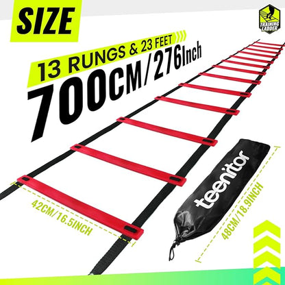Teenitor Agility Ladder Speed Ladder Training Ladder for Soccer, Speed, Football Fitness Feet