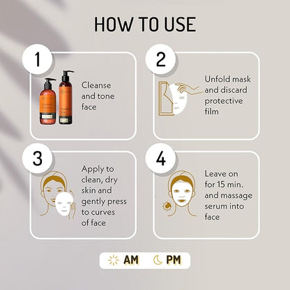 Eve Hansen Collagen Face Mask Sheets Set of 5 ??Hydrating & Nourishing Care for All Skin Types