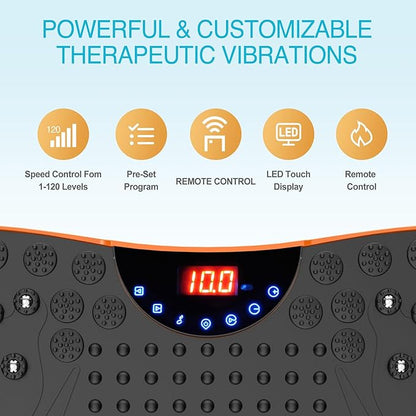 AXV Vibration Plate Exercise Machine Whole Body Workout Portable Mini Vibrate Fitness Platform