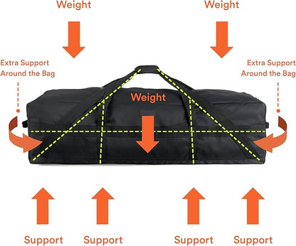 Fitdom 106L 45" Heavy Duty Extra Large Duffle with Upgrade Zipper, Durable & Water Resistant.