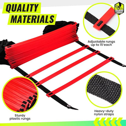 Teenitor Agility Ladder Speed Ladder Training Ladder for Soccer, Speed, Football Fitness Feet