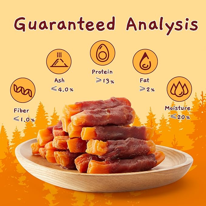 Jungle Calling Sweet Potato & Duck Dog Treats, Vegetarian, Nutritious and Delicious Snacks for Your