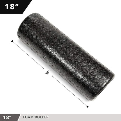 High-Density Round Foam Rollers - 4 Size and 8 Color Options - Massage Rollers for Stretching, Deep