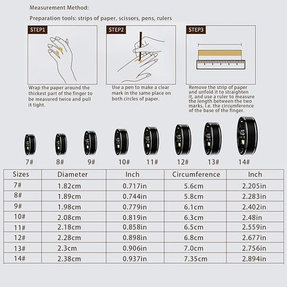 Fitness Tracker Ring for Men Women ??Smart Ring with Heart Rate, SpO2, Blood Pressure, Sleep