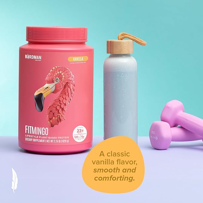 Fitmingo Vegan Protein Powder with Inositol, Collagen Boosters, Hyaluronic Acid and Vitamins | Low