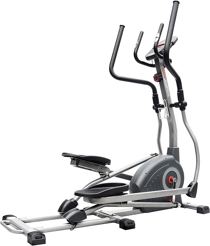 Sunny Health & Fitness Elliptical Trainer Machine w/Built-in Pulse Sensor, Low Impact Cardio