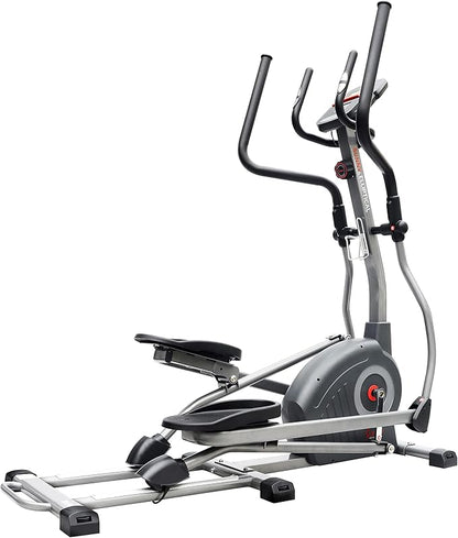 Sunny Health & Fitness Elliptical Trainer Machine w/Built-in Pulse Sensor, Low Impact Cardio