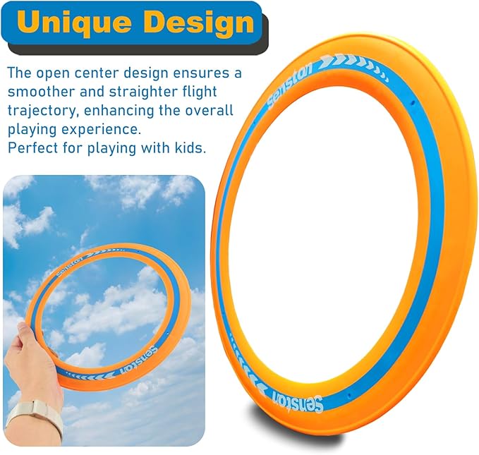 Senston Flying Discs Easily Catch and Throw Sports Disc 11 Inch Soft Flying Discss for All Players