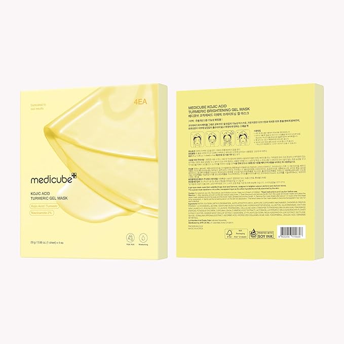 medicube Kojic Acid Turmeric Brightening Gold Jelly Gel Mask | Overnight Face Mask for Glass Glow
