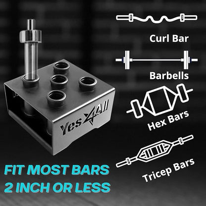 Yes4All Vertical Storage Rack, Home Gym Organizer, Barbell & Dumbbell Rack for 2-inch Olympic &