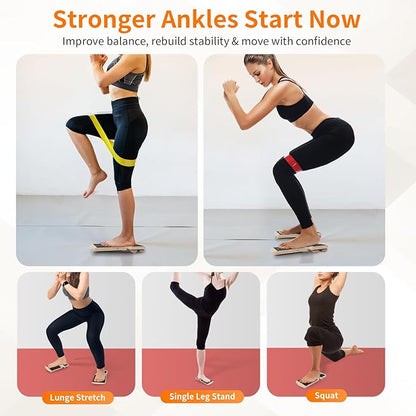 Ankle Balance Board Foot Strengthener - Single Leg Balance Board Foot Exerciser for Sprained