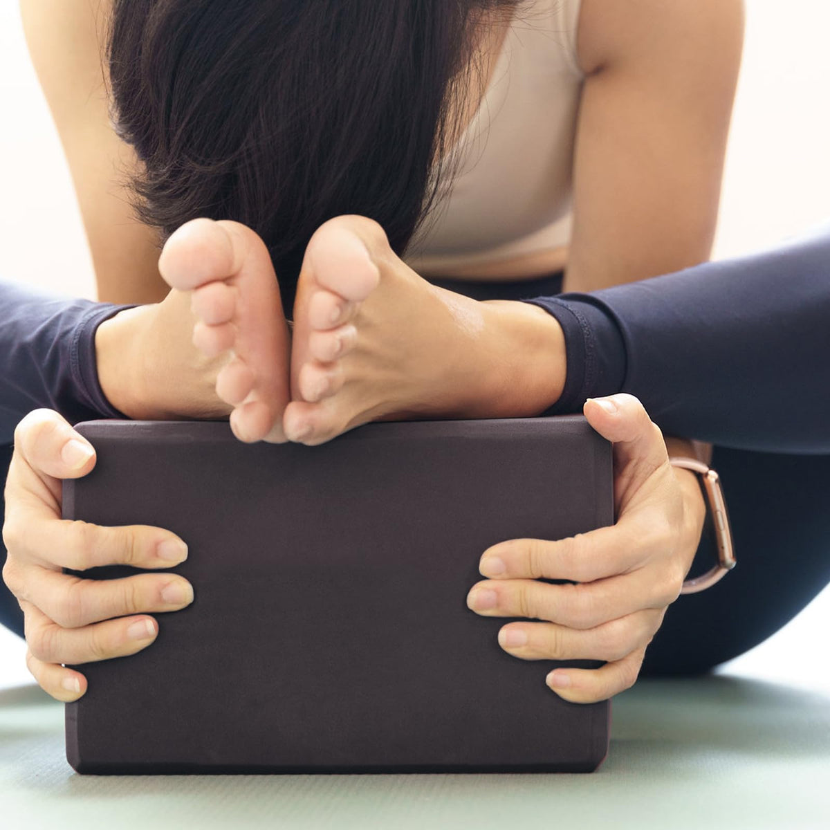 Yoga Blocks 2 Pack, 9x6x3in Pilates Block, Non-Slip Foam Brick for Exercise