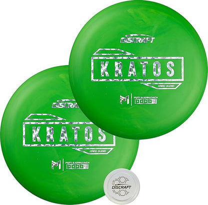 Discraft Hard Kratos 2-Pack - Matching Putt and Approach Discs in Durable Hard Plastic - 170-172g