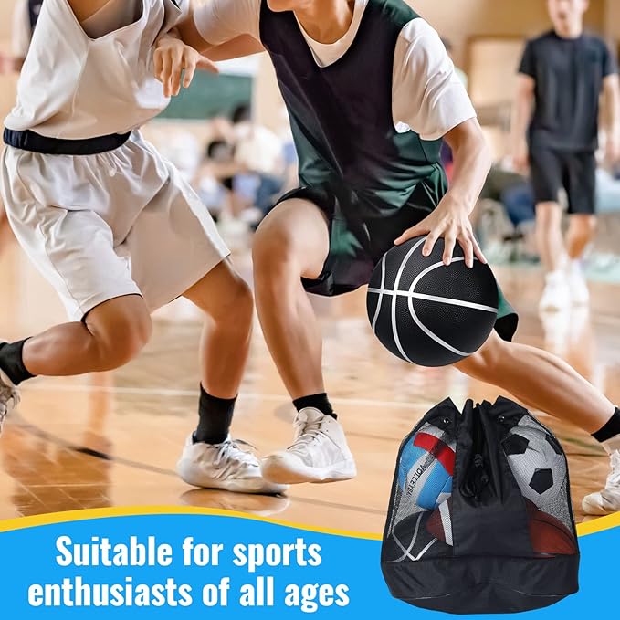 Jerify 4 Pcs Sport Balls Set Official Size Athletic Balls Include Soccer, Football, Basketball
