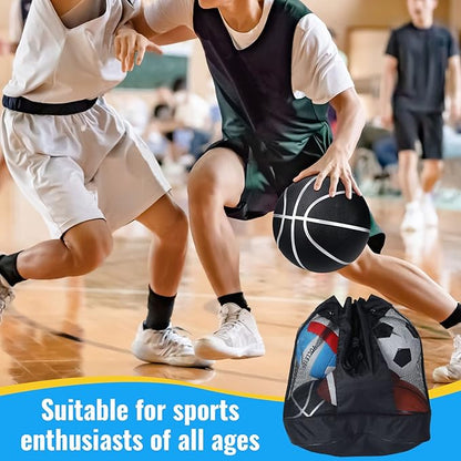 Jerify 4 Pcs Sport Balls Set Official Size Athletic Balls Include Soccer, Football, Basketball